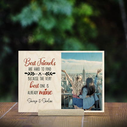 Close Friend Wood Print – Personalized Photo Keepsake - Sblossom