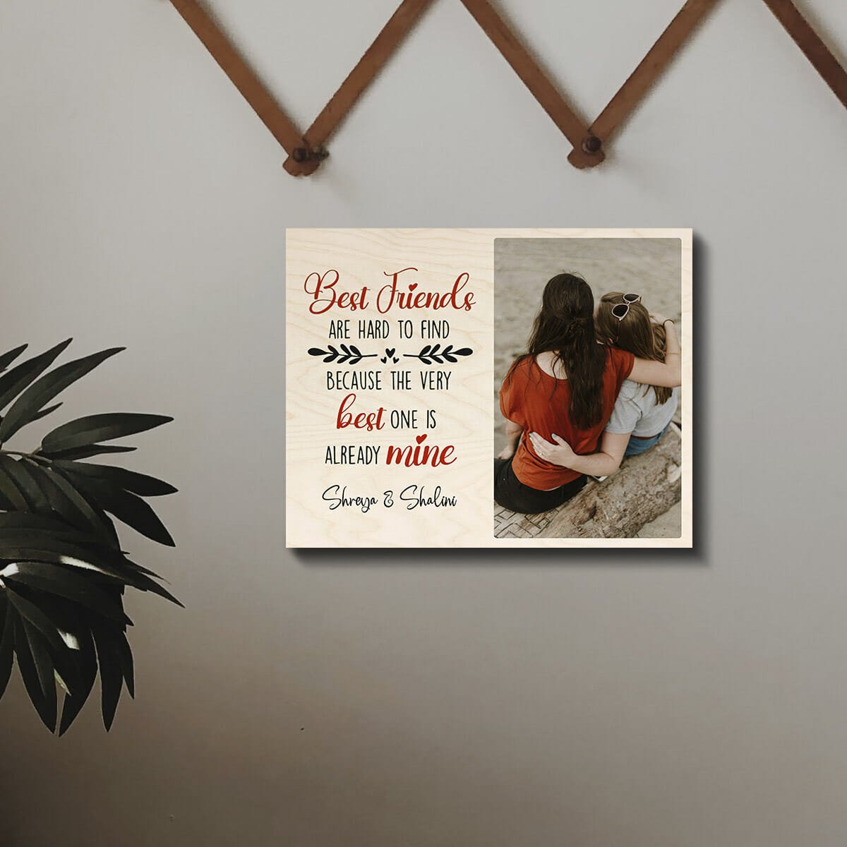Close Friend Wood Print – Personalized Photo Keepsake - Sblossom