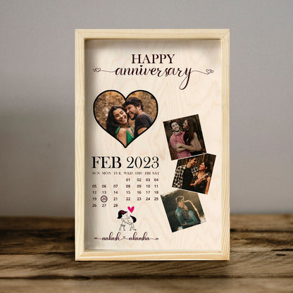 Collage Picture Frame in Wood – Personalized Photo Layout - Sblossom