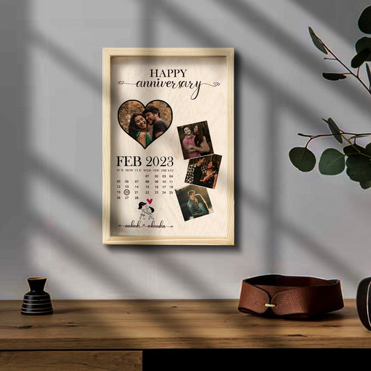 Collage Picture Frame in Wood – Personalized Photo Layout - Sblossom