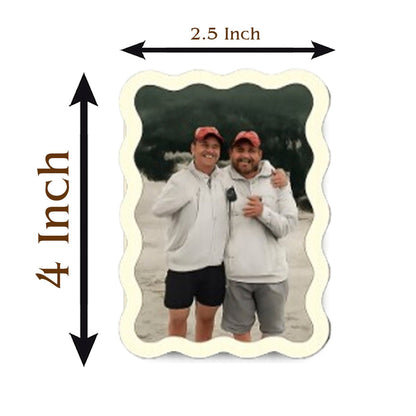 Compact Photo Fridge Magnet – Wooden Custom Picture - Sblossom