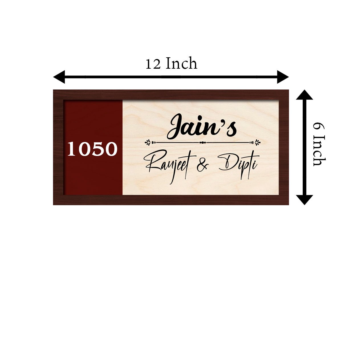 Contemporary Name Plate Design for Door - Sblossom