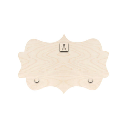 Crown Shape Floral Name Plate Design – Green Couple - Sblossom