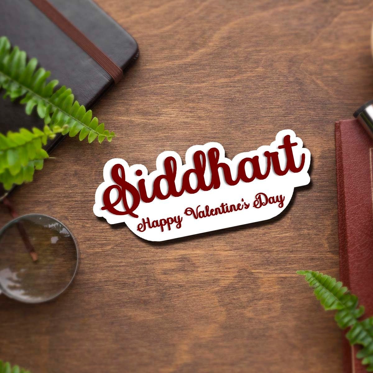 Cursive Name Fridge Magnet with 3D Script Cutout Design - Sblossom