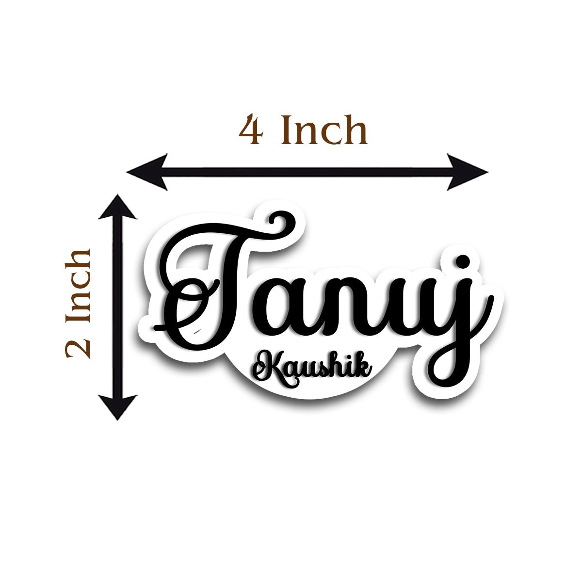 Cursive Name Fridge Magnet with 3D Script Cutout Design - Sblossom