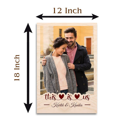 Custom Photo Wood Print – Personalized Couple Memories - Sblossom