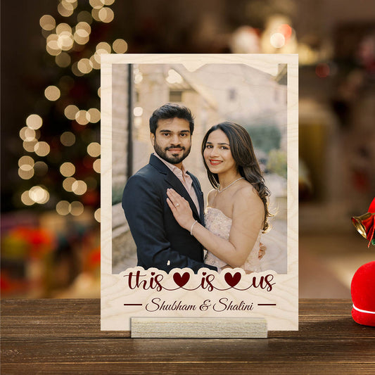 Custom Photo Wood Print – Personalized Couple Memories - Sblossom