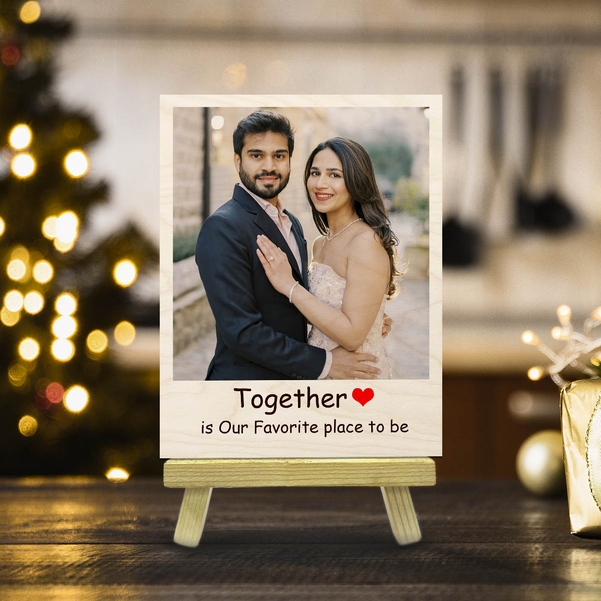 Custom Photo Wood Print with Stand and Personalized Picture - Sblossom