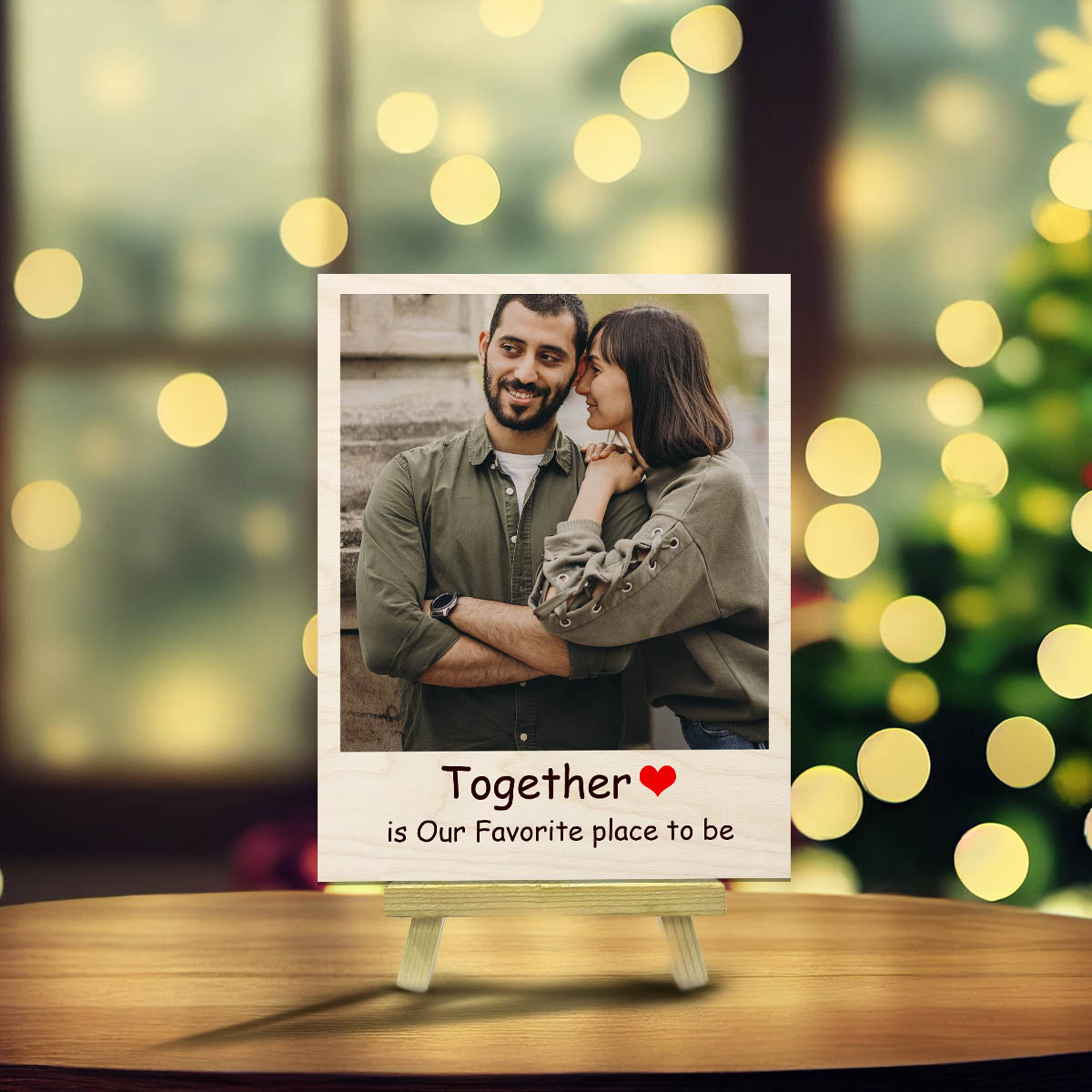 Custom Photo Wood Print with Stand and Personalized Picture - Sblossom