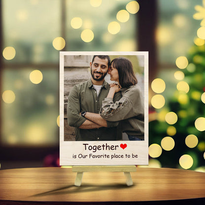 Custom Photo Wood Print with Stand and Personalized Picture - Sblossom
