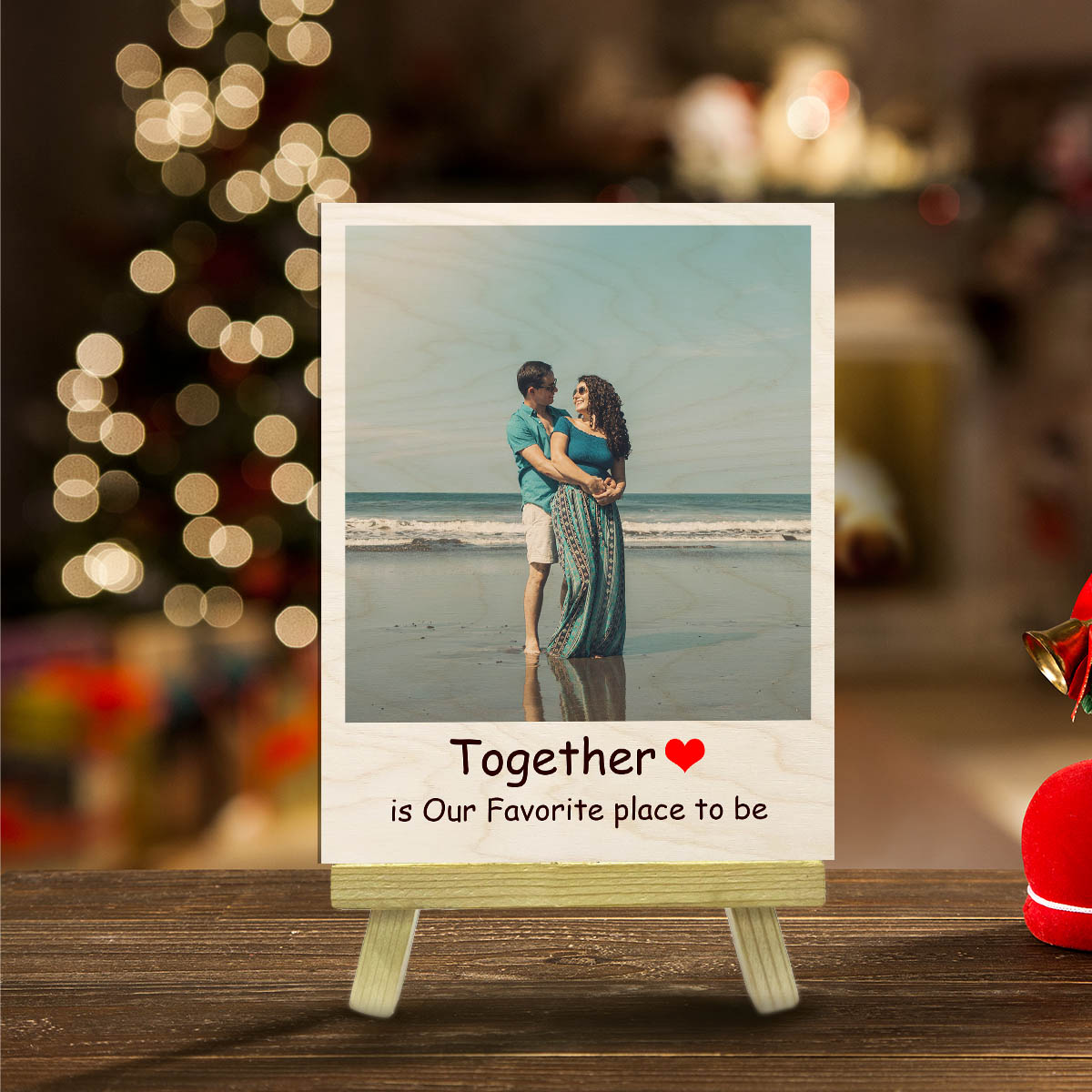 Custom Photo Wood Print with Stand and Personalized Picture - Sblossom