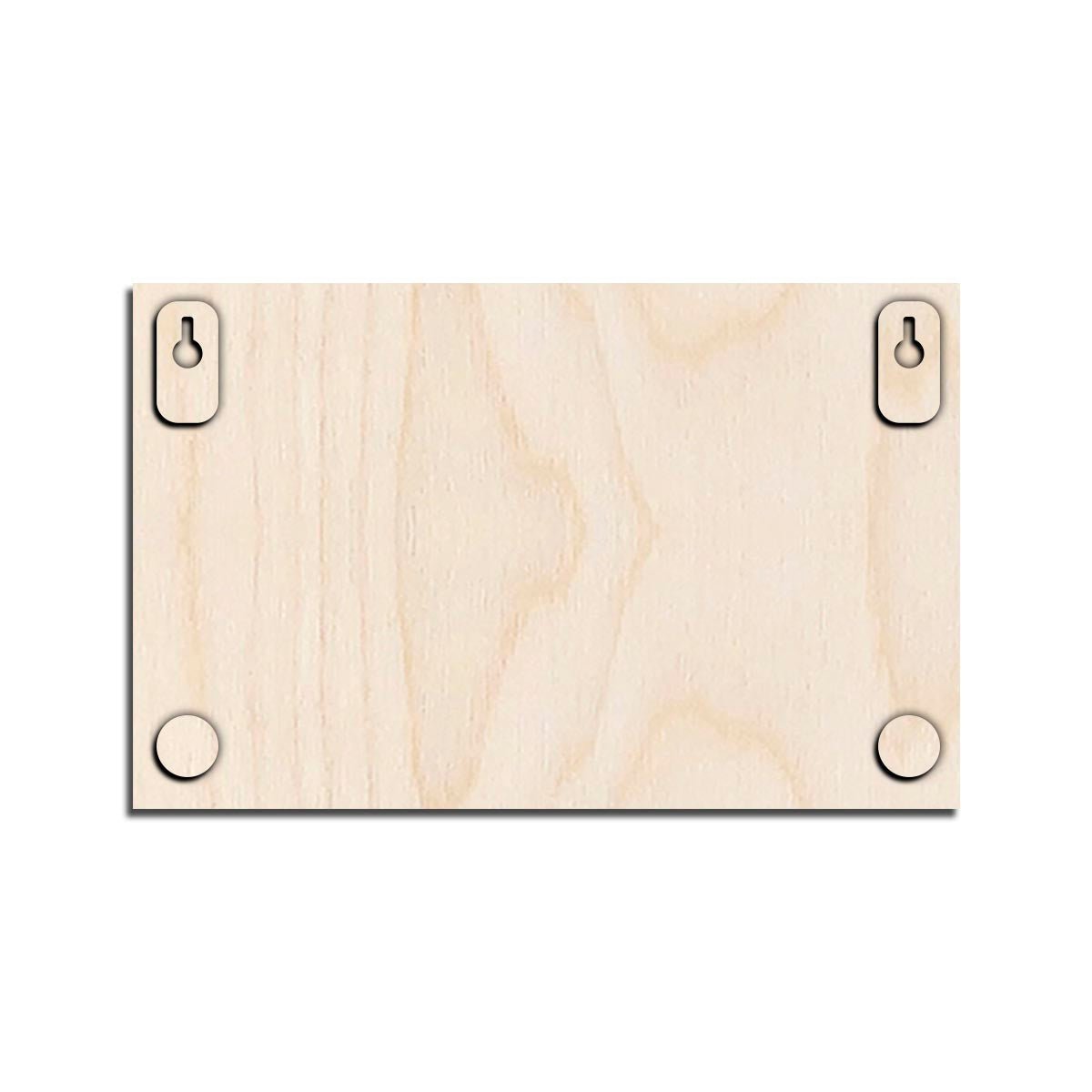 Custom Wood Family Name Plate for Home Door - Sblossom