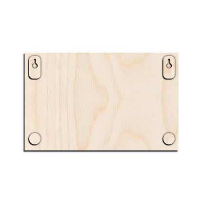 Custom Wood Family Name Plate for Home Door - Sblossom