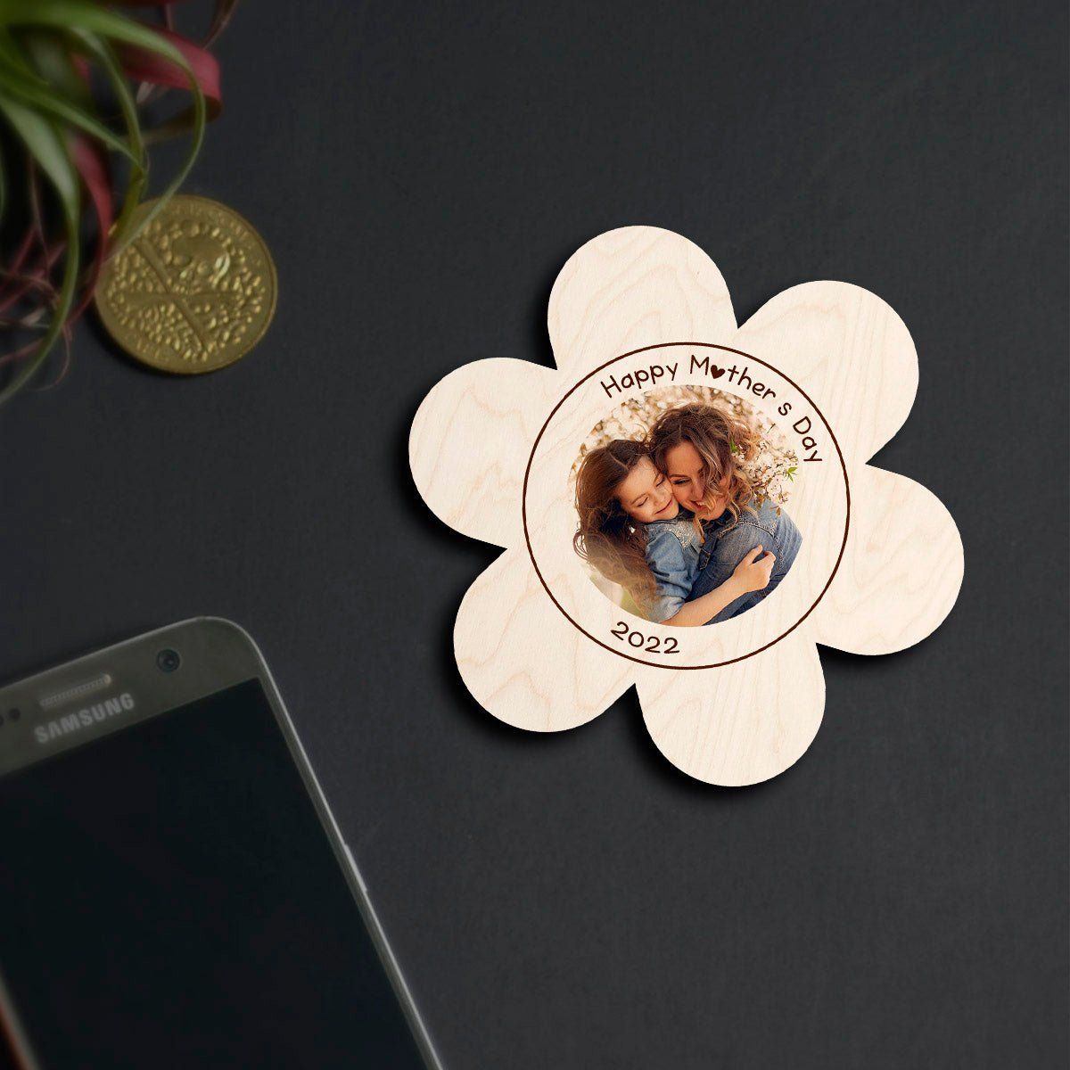Daisy Mother's Day Fridge Magnet – Flower Photo Shape - Sblossom