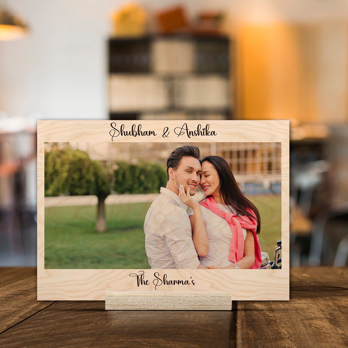 Digital Photo Wood Print with Stand – Personalized Picture - Sblossom