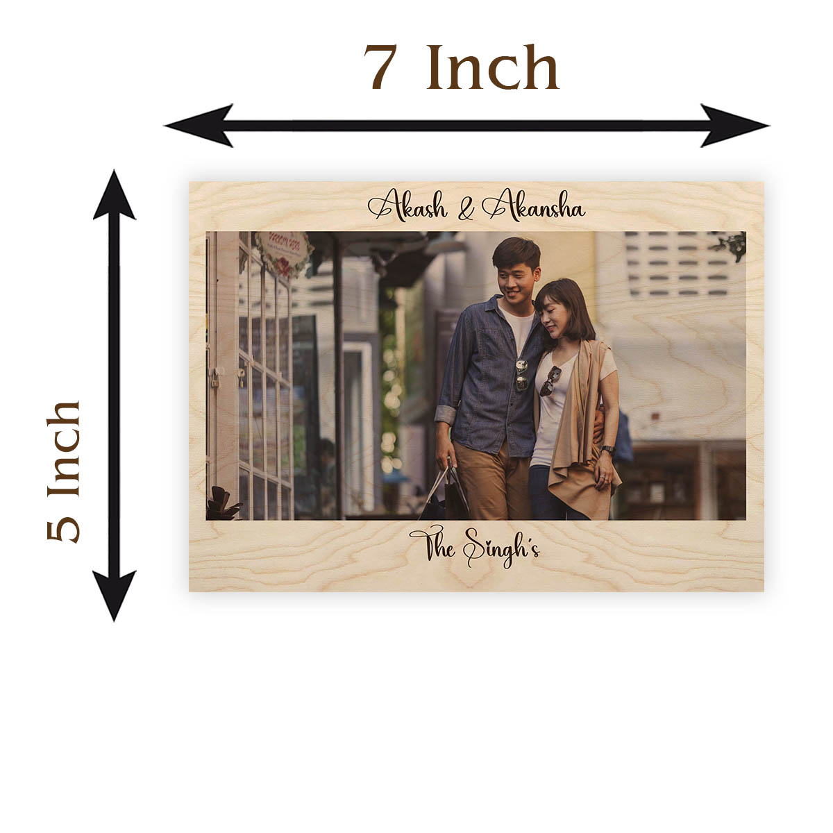 Digital Photo Wood Print with Stand – Personalized Picture - Sblossom