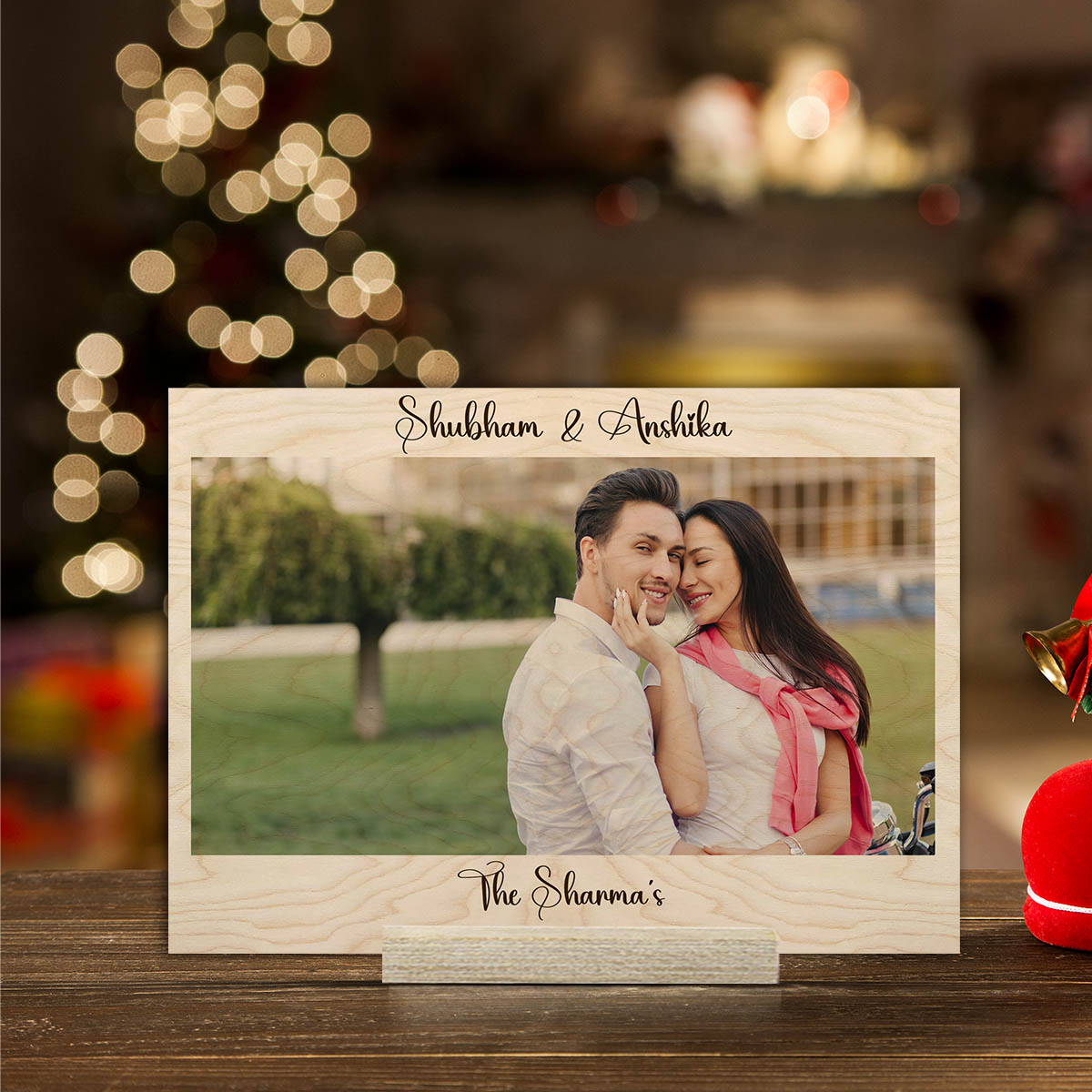 Digital Photo Wood Print with Stand – Personalized Picture - Sblossom