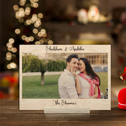 Digital Photo Wood Print with Stand – Personalized Picture - Sblossom