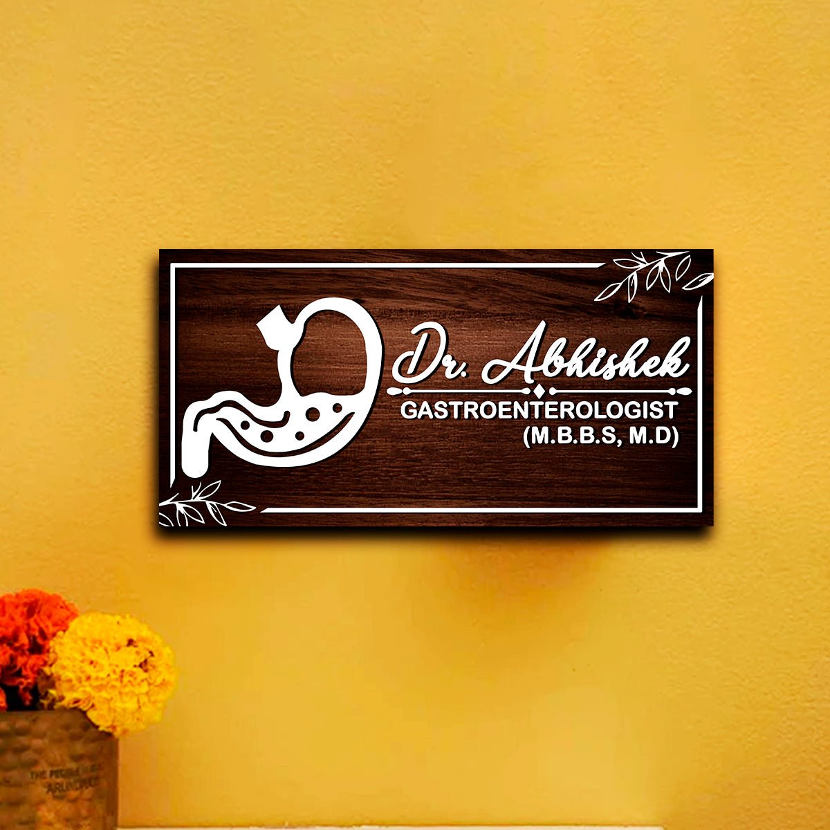 Doctor Name Plate for Apron – Gastro Icon in 3D Acrylic - Sblossom