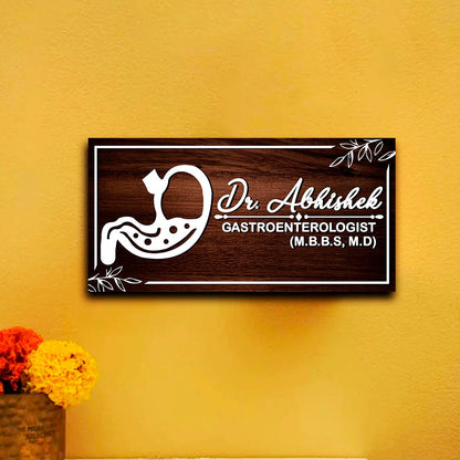 Doctor Name Plate for Apron – Gastro Icon in 3D Acrylic - Sblossom
