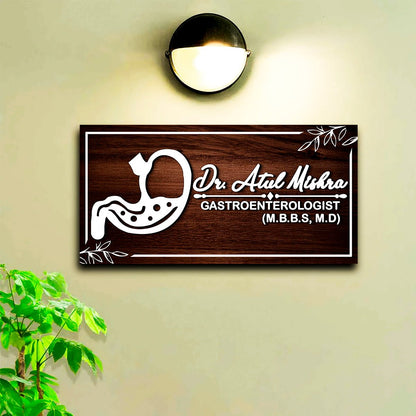 Doctor Name Plate for Apron – Gastro Icon in 3D Acrylic - Sblossom