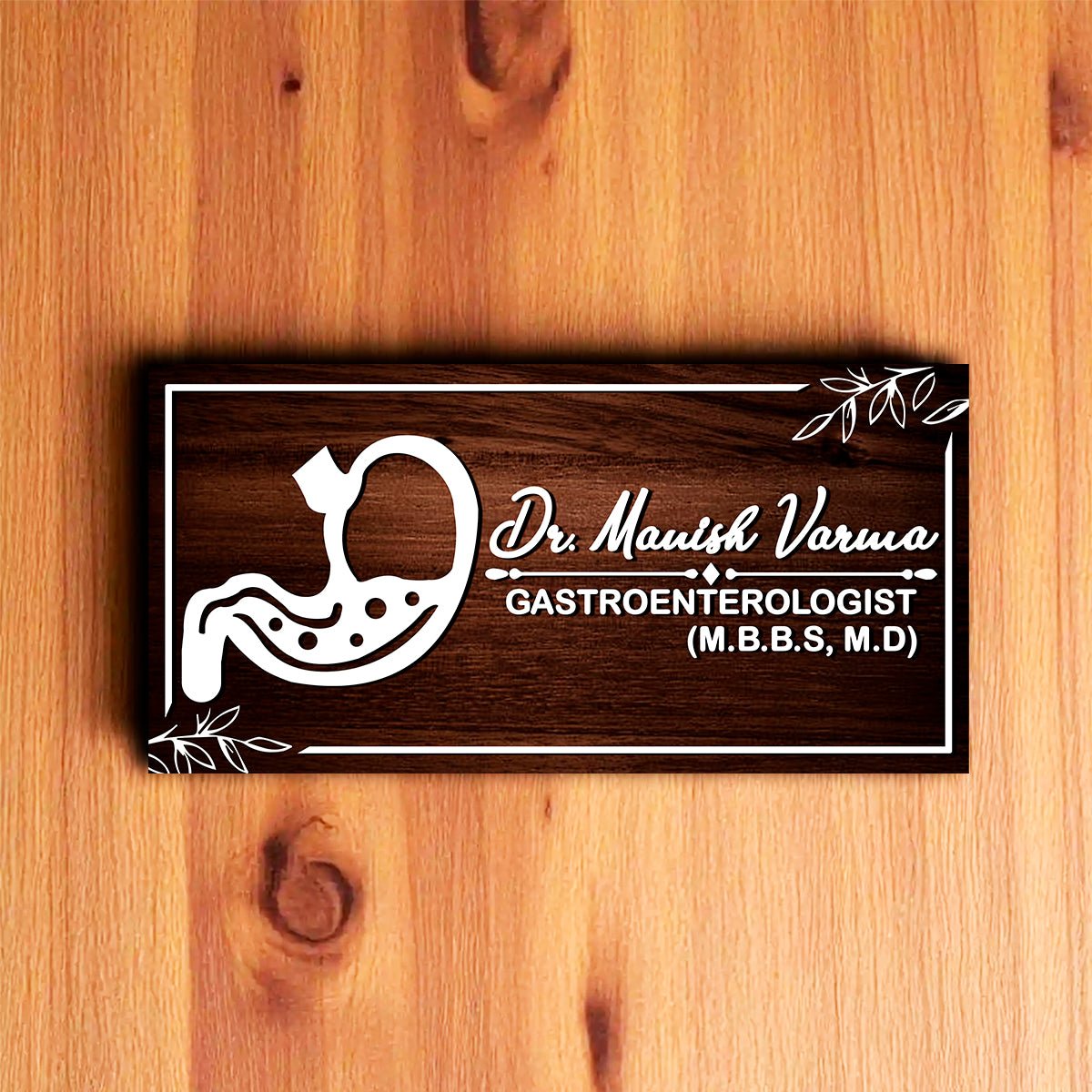 Doctor Name Plate for Apron – Gastro Icon in 3D Acrylic - Sblossom