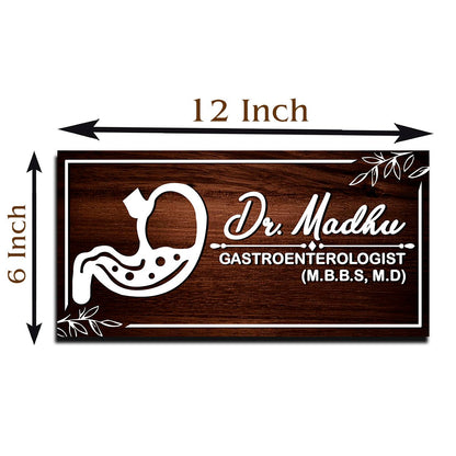 Doctor Name Plate for Apron – Gastro Icon in 3D Acrylic - Sblossom