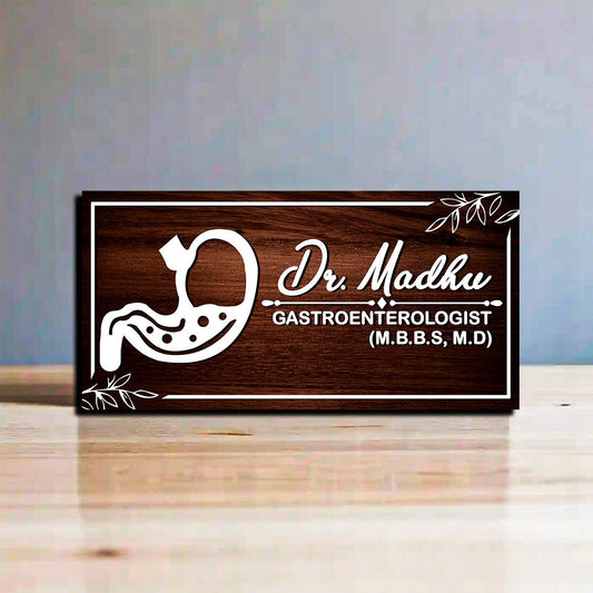 Doctor Name Plate for Apron – Gastro Icon in 3D Acrylic - Sblossom