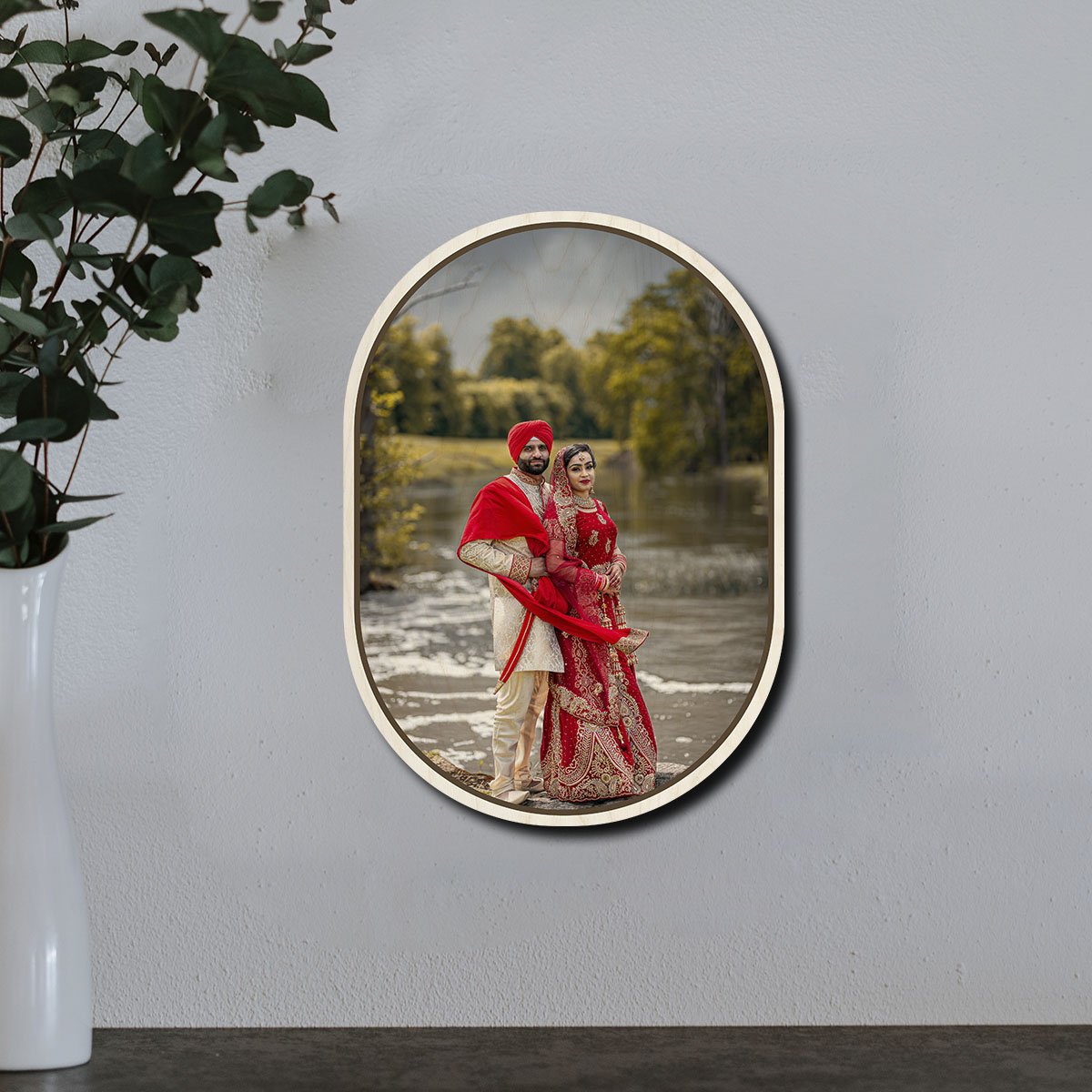 Double Arch Wood Print – Personalized Family Photo - Sblossom