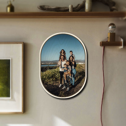 Double Arch Wood Print – Personalized Family Photo - Sblossom