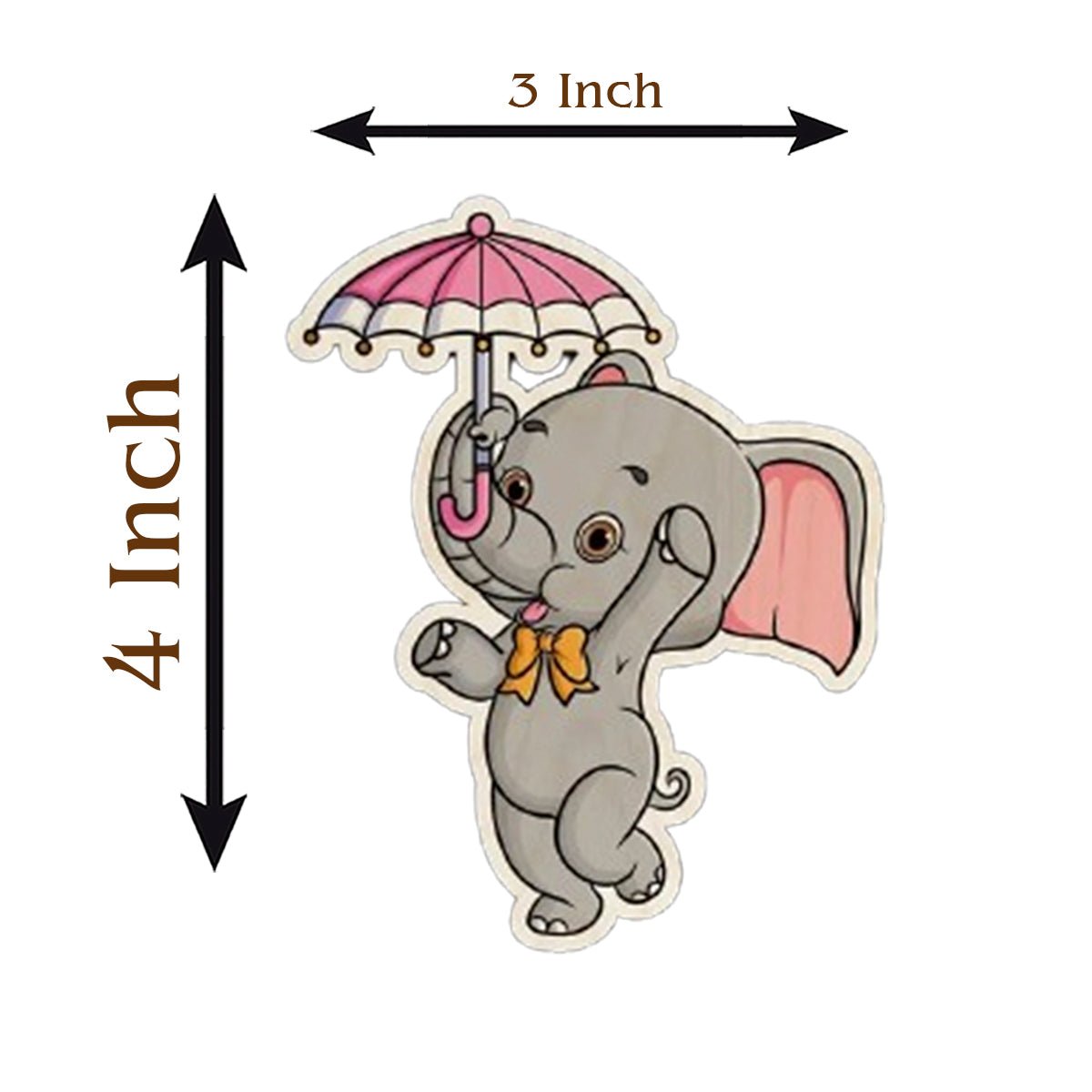 Elephant Fridge Magnet for Kids – Umbrella Cartoon Cutout - Sblossom