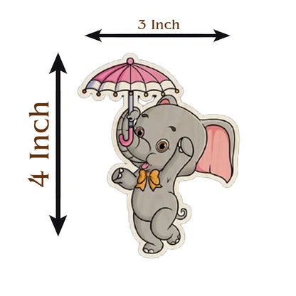 Elephant Fridge Magnet for Kids – Umbrella Cartoon Cutout - Sblossom