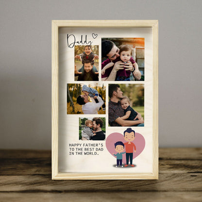 Father's Day Collage Frame – Personalized 3D Photos - Sblossom
