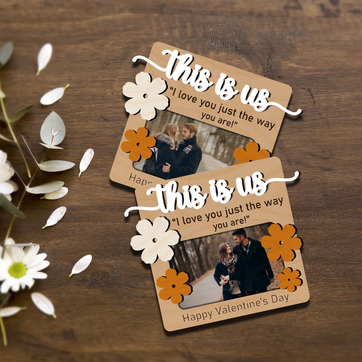 Flower Cutout Couple Magnet – This Is Us Photo Wood - Sblossom