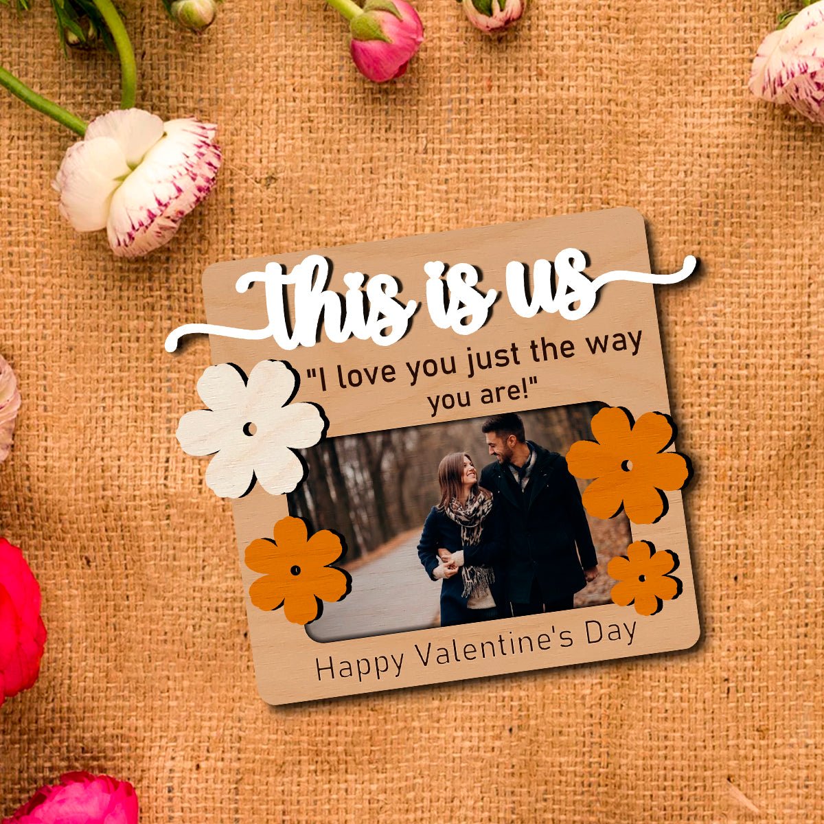Flower Cutout Couple Magnet – This Is Us Photo Wood - Sblossom
