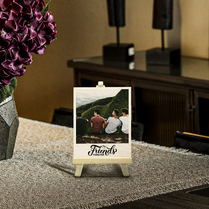 Friend Forever Wood Print with Stand – Personalized Photo - Sblossom