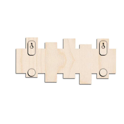 Gate Name Plate – Krishna Flute Walnut Plank in 3D - Sblossom