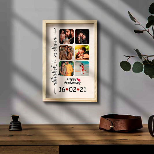 Golden Moments Wooden Frame – Photo Collage in 3D - Sblossom