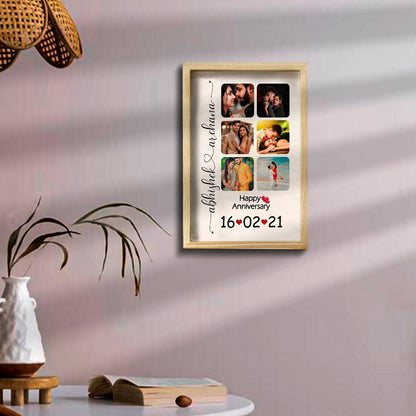 Golden Moments Wooden Frame – Photo Collage in 3D - Sblossom