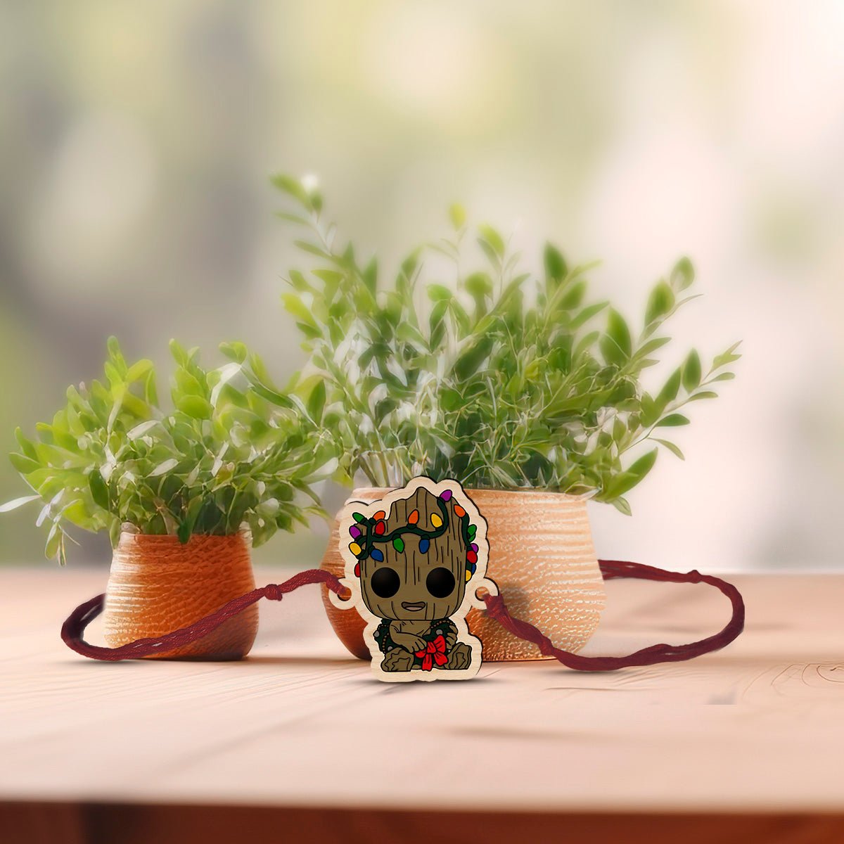 Groot Kids Rakhi – Wooden Marvel Cartoon for Brother - Sblossom