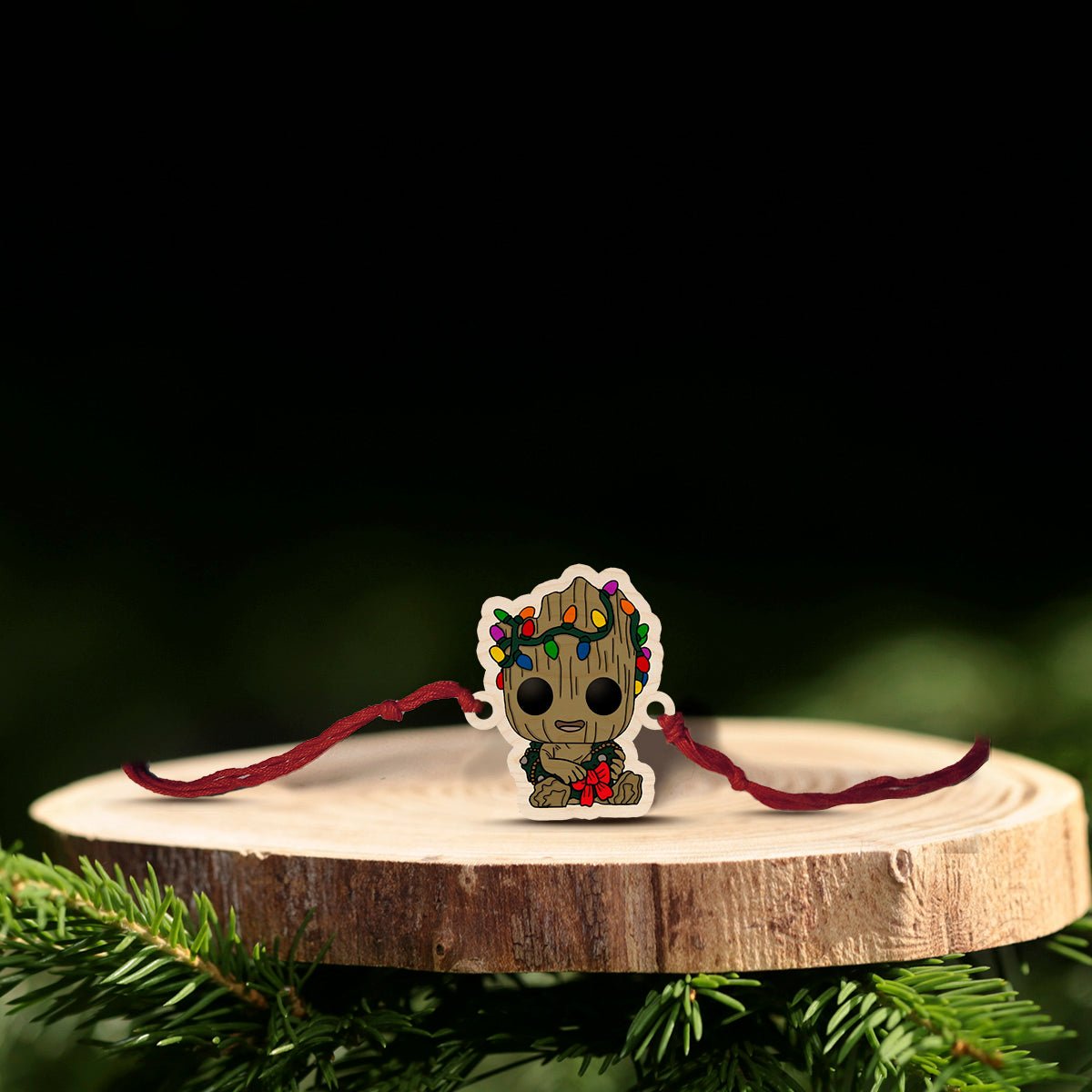 Groot Kids Rakhi – Wooden Marvel Cartoon for Brother - Sblossom