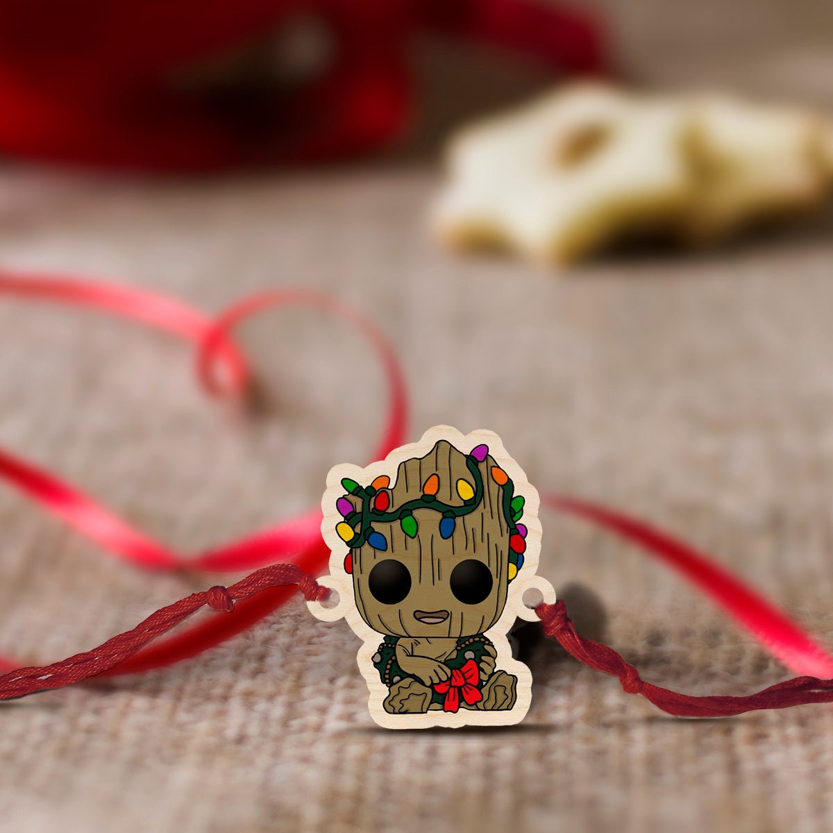 Groot Kids Rakhi – Wooden Marvel Cartoon for Brother - Sblossom