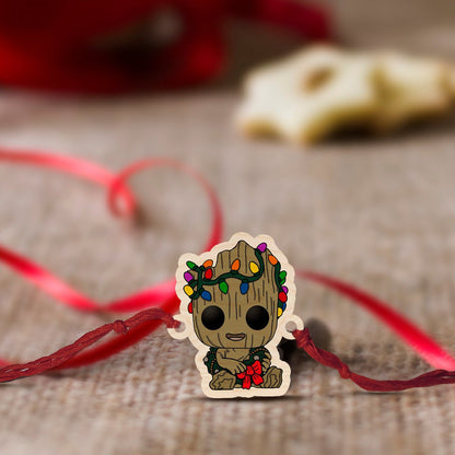 Groot Kids Rakhi – Wooden Marvel Cartoon for Brother - Sblossom