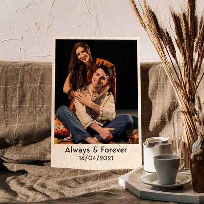 Happy Anniversary Frame – Always & Forever Photo Wood - Sblossom