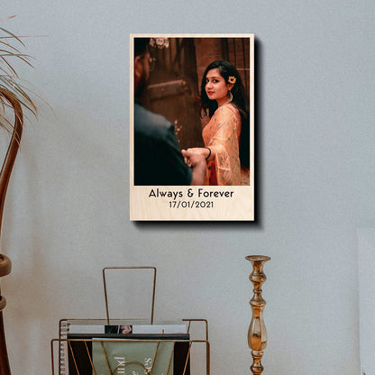 Happy Anniversary Frame – Always & Forever Photo Wood - Sblossom