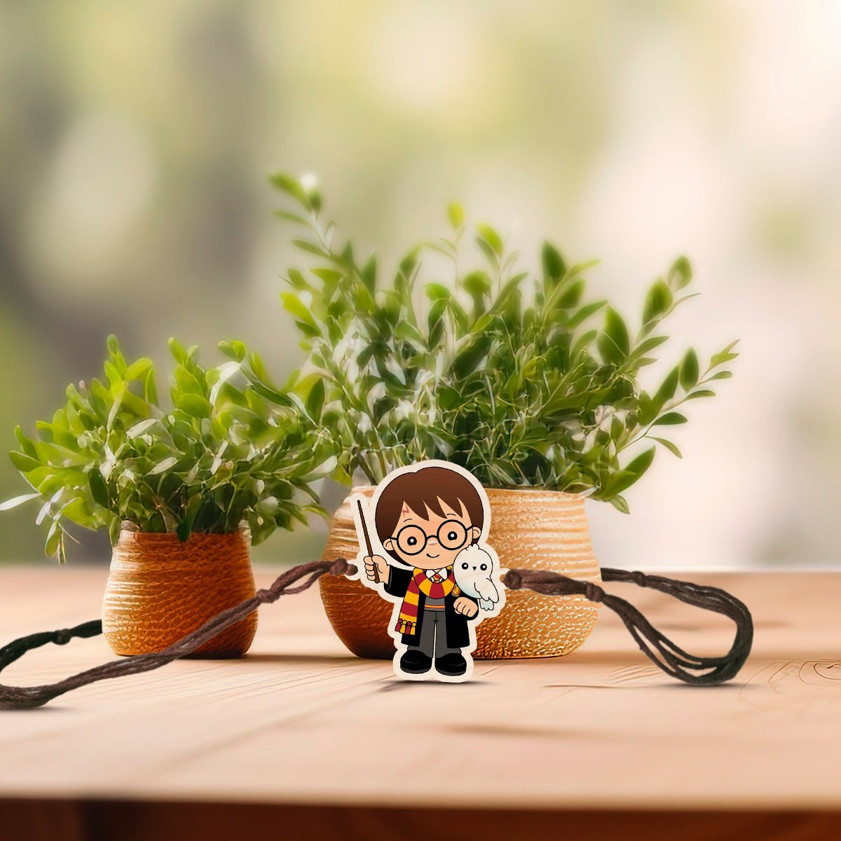 Harry Potter Rakhi – Wooden Wizard Design for Brother - Sblossom