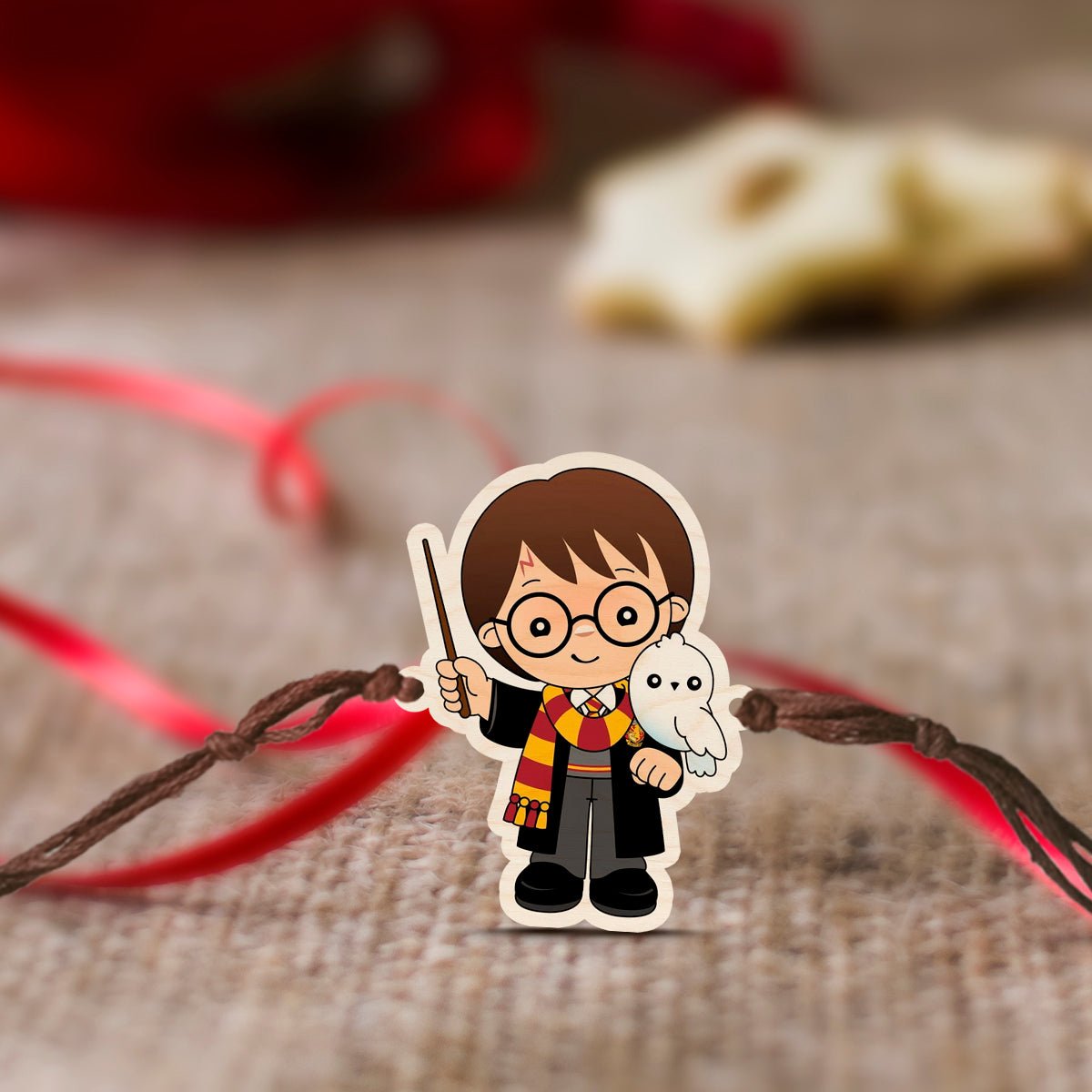 Harry Potter Rakhi – Wooden Wizard Design for Brother - Sblossom