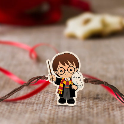 Harry Potter Rakhi – Wooden Wizard Design for Brother - Sblossom