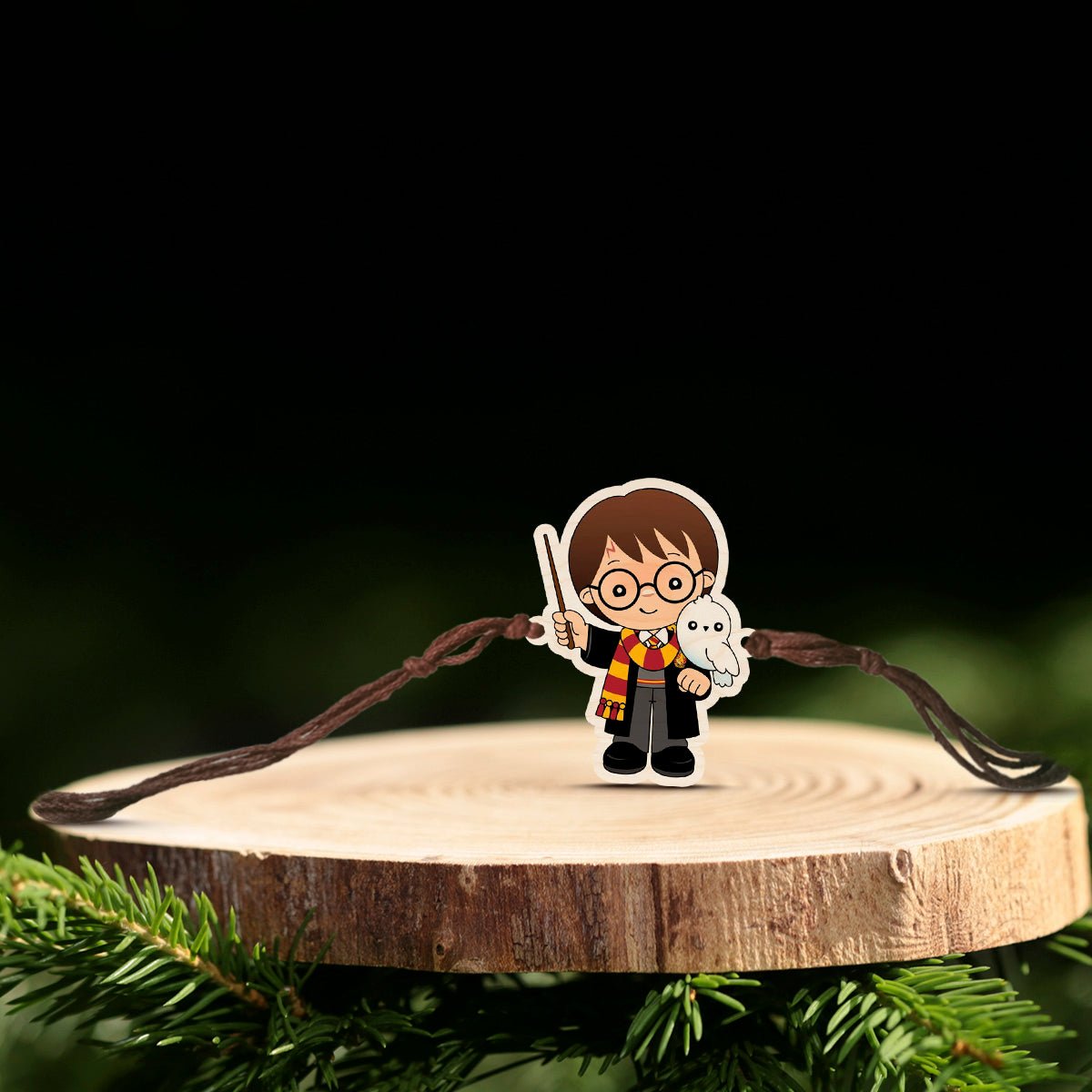 Harry Potter Rakhi – Wooden Wizard Design for Brother - Sblossom