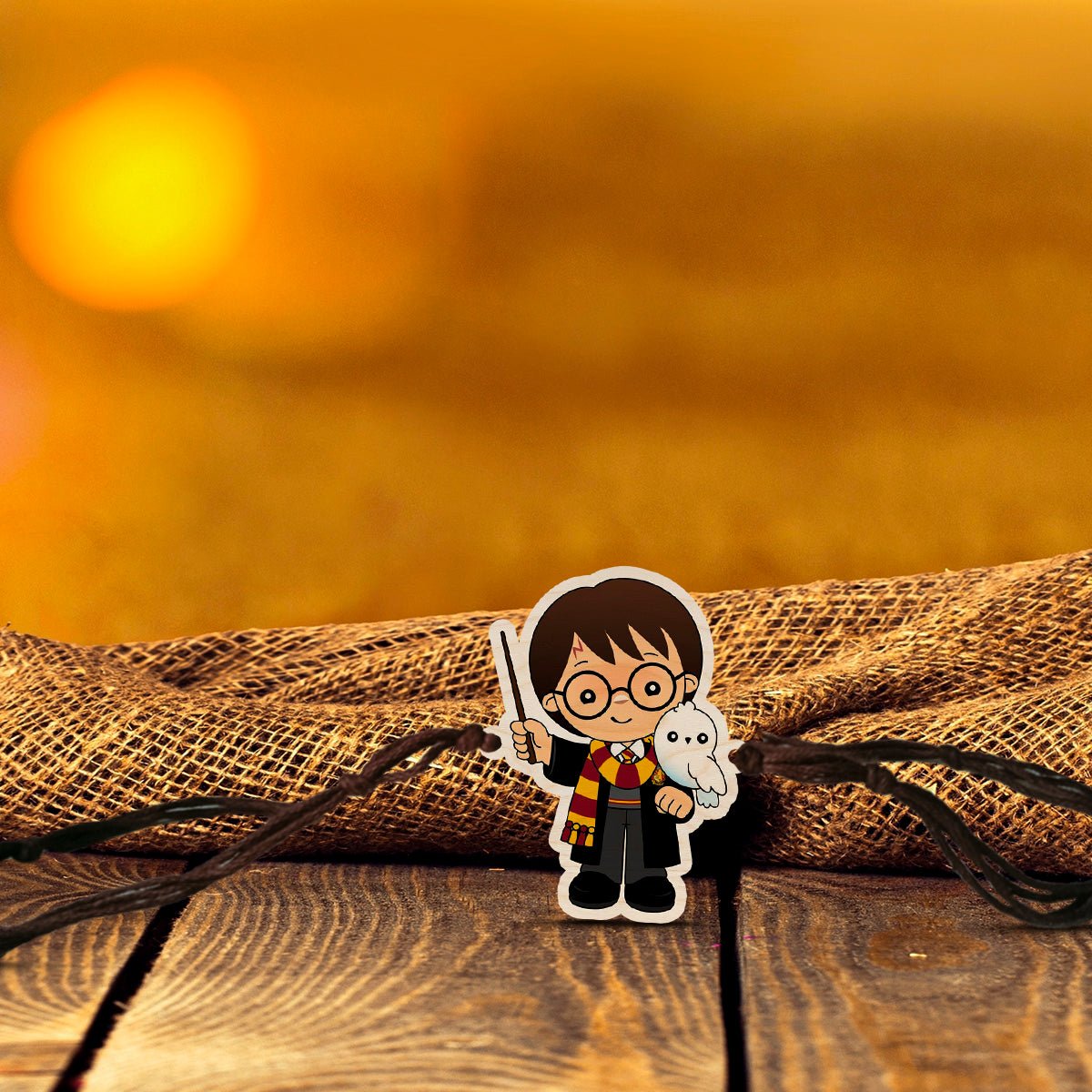 Harry Potter Rakhi – Wooden Wizard Design for Brother - Sblossom